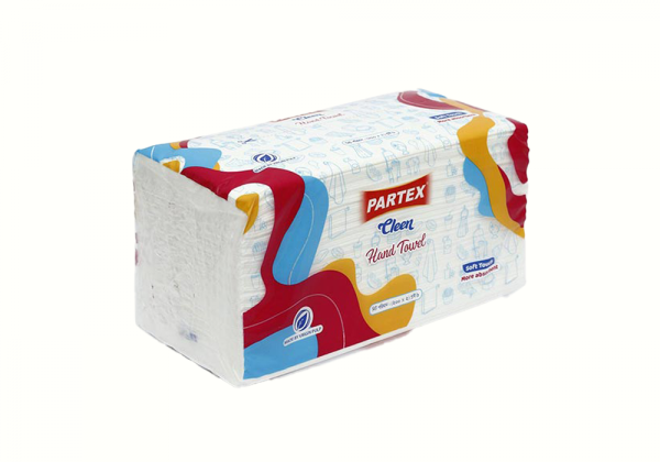 Partex Hand Towel Tissue, (200x2 Ply) Poly